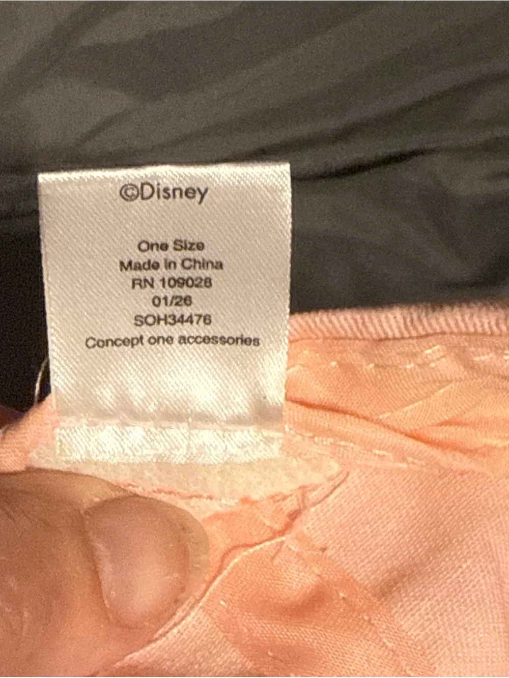 Disney Pink Aristocratic Cat Marie Hat with Embroidered White Kitten